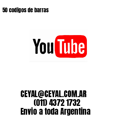 50 codigos de barras