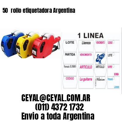50 	rollo etiquetadora Argentina