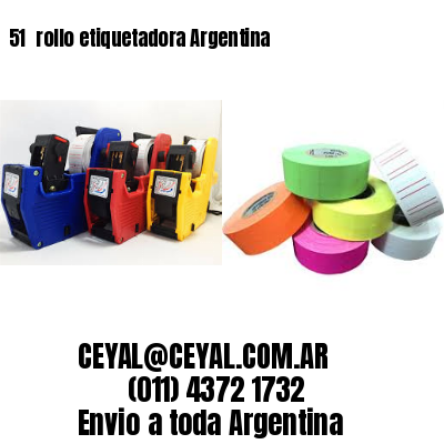 51 	rollo etiquetadora Argentina