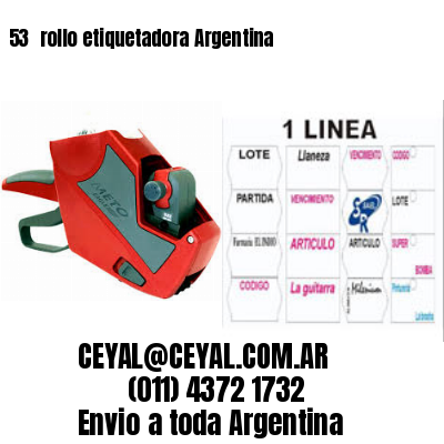 53 	rollo etiquetadora Argentina