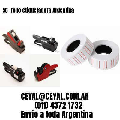 56 	rollo etiquetadora Argentina