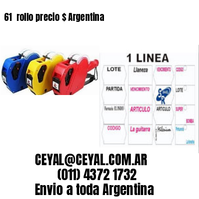 61 	rollo precio $ Argentina