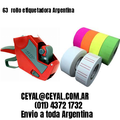 63 	rollo etiquetadora Argentina