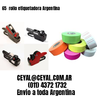 65 	rollo etiquetadora Argentina