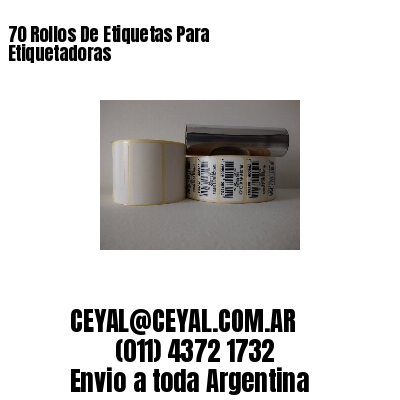 70 Rollos De Etiquetas Para Etiquetadoras