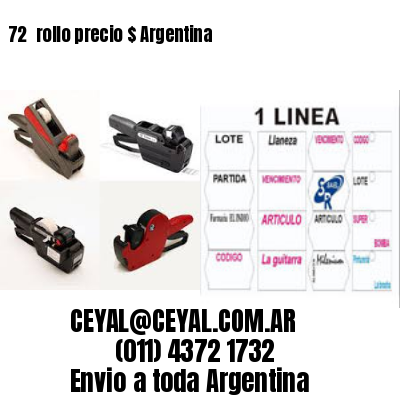 72 	rollo precio $ Argentina