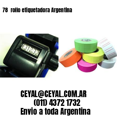 78 	rollo etiquetadora Argentina