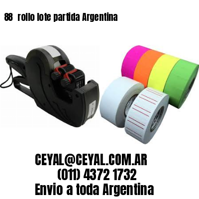 88 	rollo lote partida Argentina