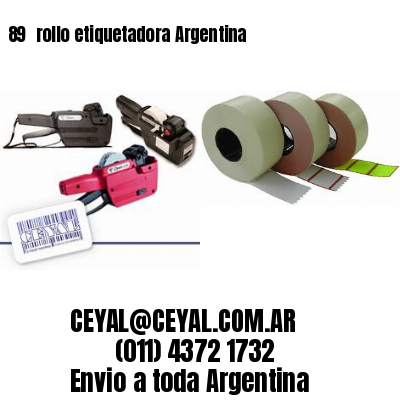 89 	rollo etiquetadora Argentina