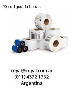 90 codigos de barras