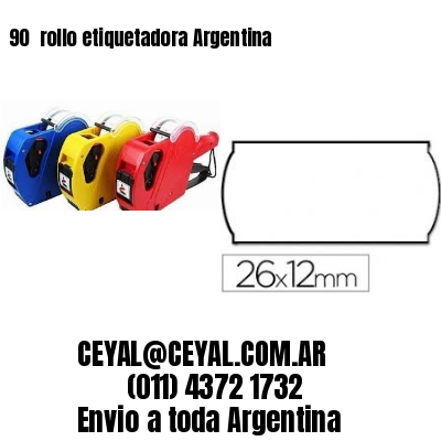 90 	rollo etiquetadora Argentina