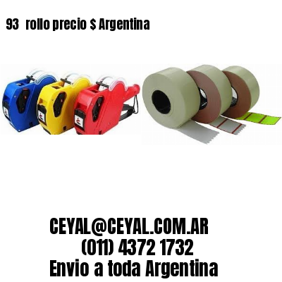 93 	rollo precio $ Argentina
