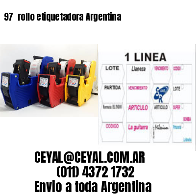 97 	rollo etiquetadora Argentina