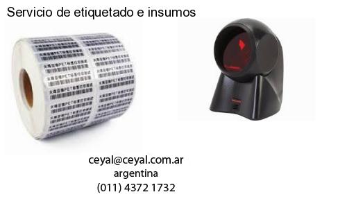Servicio de etiquetado e insumos