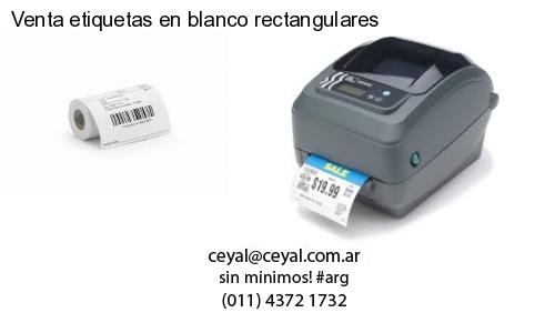 Venta etiquetas en blanco rectangulares