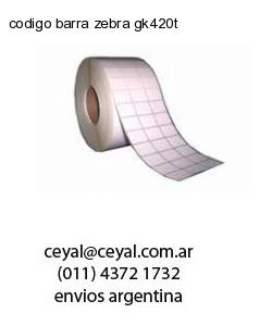 codigo barra zebra gk420t