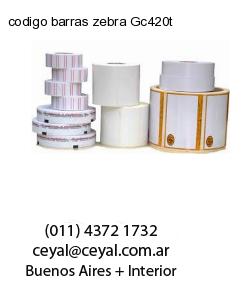 codigo barras zebra Gc420t
