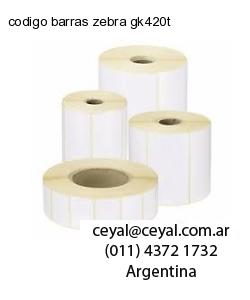 codigo barras zebra gk420t