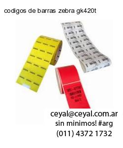 codigos de barras zebra gk420t