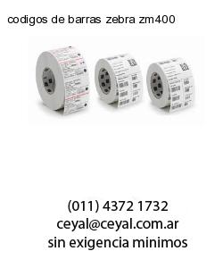 codigos de barras zebra zm400