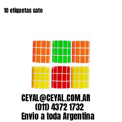 10 etiquetas sato