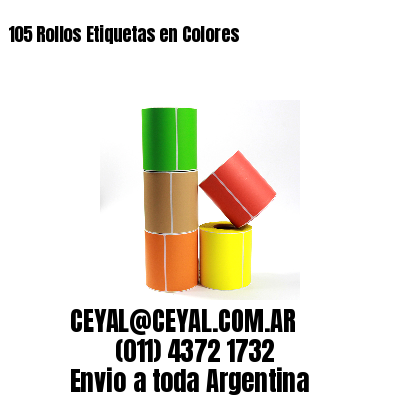 105 Rollos Etiquetas en Colores