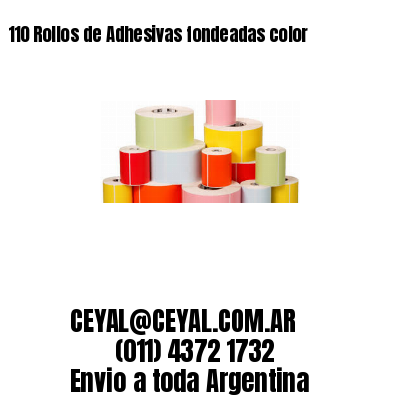 110 Rollos de Adhesivas fondeadas color