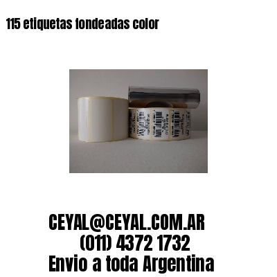 115 etiquetas fondeadas color 