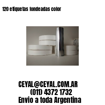 120 etiquetas fondeadas color 