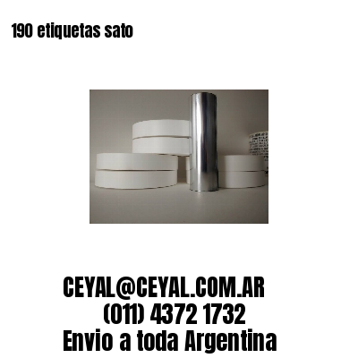  190 etiquetas sato