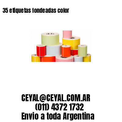 35 etiquetas fondeadas color