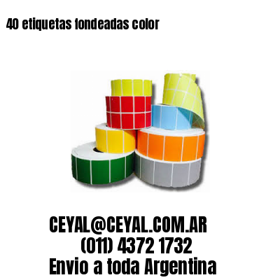 40 etiquetas fondeadas color