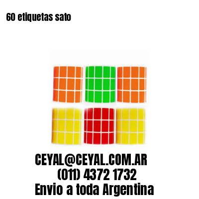 60 etiquetas sato