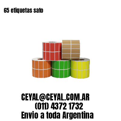 65 etiquetas sato