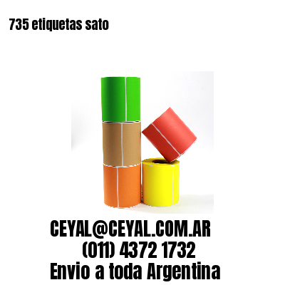 735 etiquetas sato