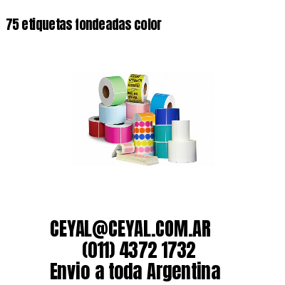 75 etiquetas fondeadas color