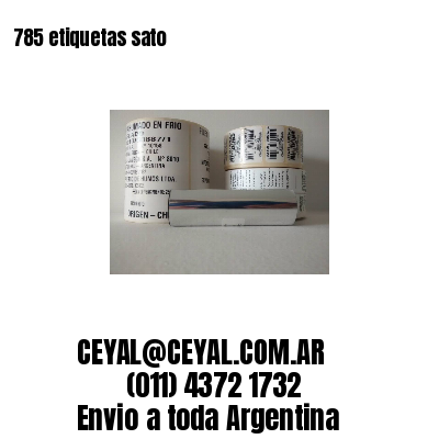  785 etiquetas sato