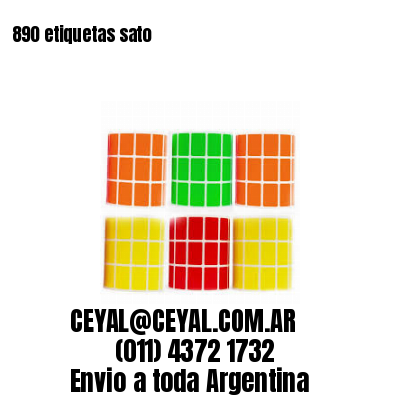 890 etiquetas sato