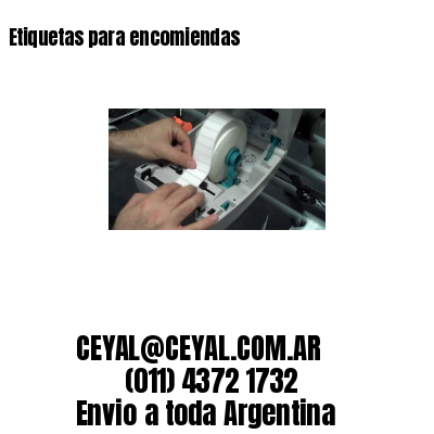 Etiquetas para encomiendas