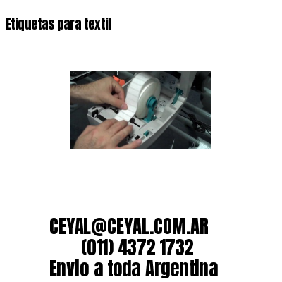 Etiquetas para textil