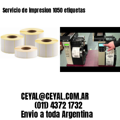 Servicio de impresion 1050 etiquetas