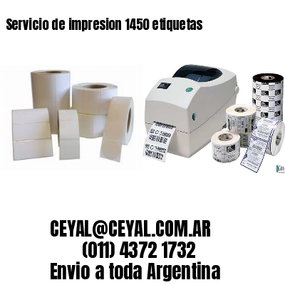 Servicio de impresion 1450 etiquetas