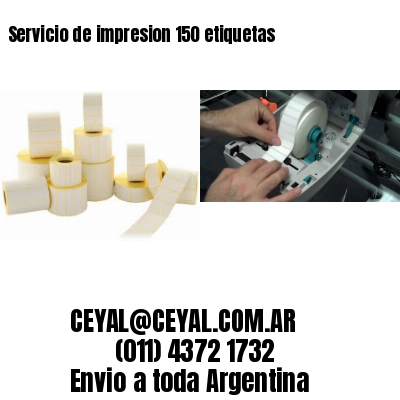Servicio de impresion 150 etiquetas