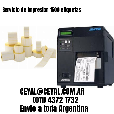 Servicio de impresion 1500 etiquetas