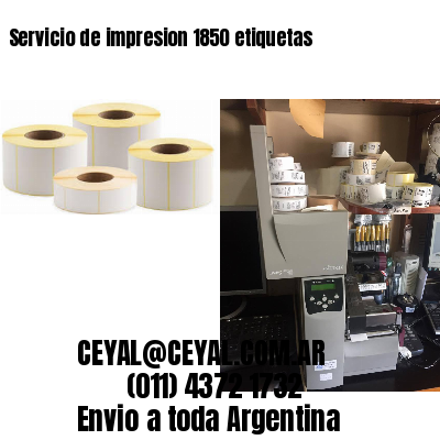 Servicio de impresion 1850 etiquetas