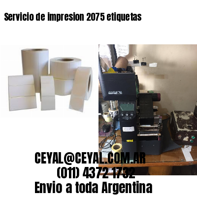 Servicio de impresion 2075 etiquetas