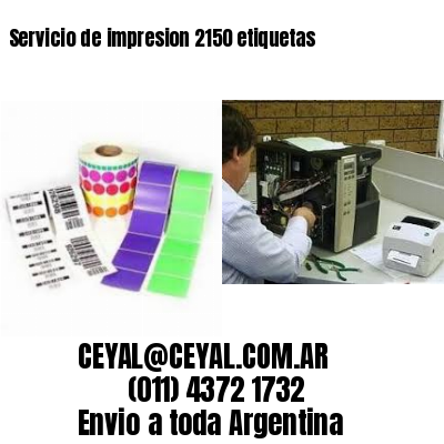 Servicio de impresion 2150 etiquetas