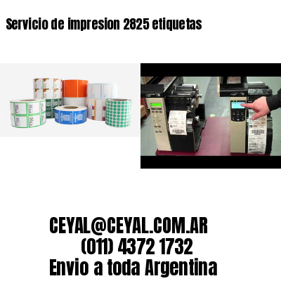 Servicio de impresion 2825 etiquetas