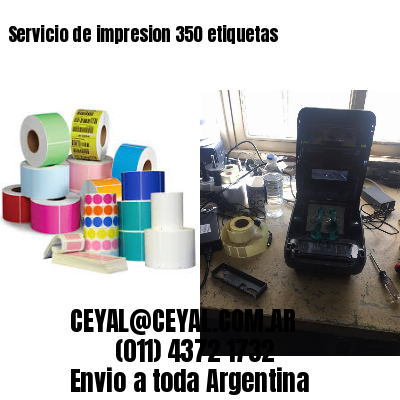 Servicio de impresion 350 etiquetas