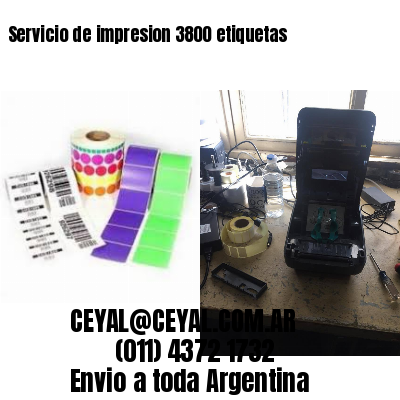 Servicio de impresion 3800 etiquetas